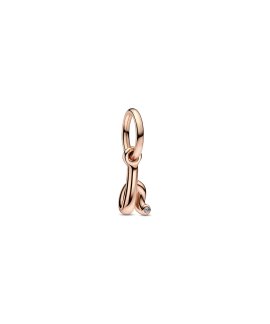 Pandora Rose Letter H Script Alphabet Joia Conta Pendente Pulseira Mulher 782462C01