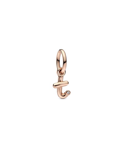 Pandora Rose Letter T Script Alphabet Joia Conta Pendente Pulseira Mulher 782469C01