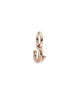 Pandora Rose Letter U Script Alphabet Joia Conta Pendente Pulseira Mulher 782479C01