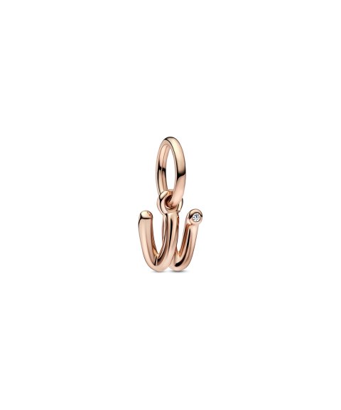 Pandora Rose Letter W Script Alphabet Joia Conta Pendente Pulseira Mulher 782481C01 Pandora Rose Letter W Script Alphabet Joia Conta Pendente Pulseira Mulher 782481C01