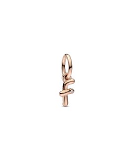 Pandora Rose Letter F Script Alphabet Joia Conta Pendente Pulseira Mulher 782532C01