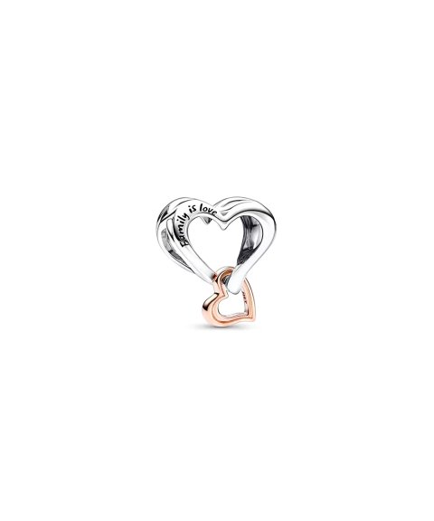 Pandora Two-tone Openwork Infinity Heart Joia Conta Mulher 782642C00