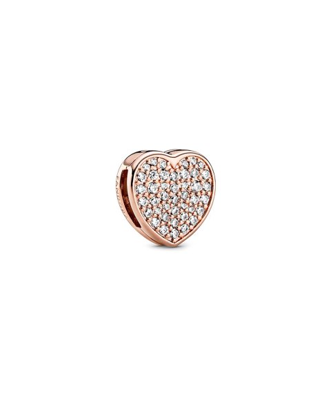 Pandora Rose Reflexions Pavé Heart Joia Conta Clip Mulher 788684C01 Pandora Rose Reflexions Pavé Heart Joia Conta Clip Mulher 788684C01