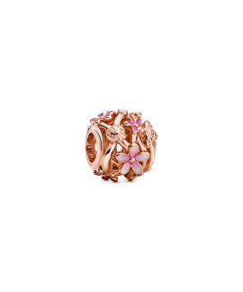 Pandora Rose Pink Daisy Flower Joia Conta Mulher 788772C01