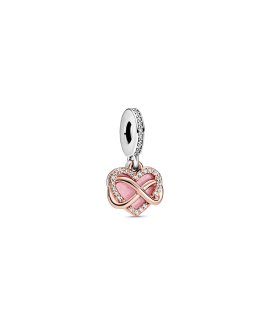 Pandora Sparkling Infinity Heart Joia Conta Pendente Pulseira Mulher 788878C01