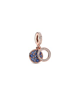 Pandora Rose Sparkling Blue Disc Joia Conta Pendente Pulseira Mulher 789186C01