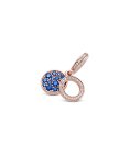 Pandora Rose Sparkling Blue Disc Joia Conta Pendente Pulseira Mulher 789186C01