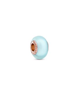 Pandora Rose Matte Blue Murano Glass Joia Conta Mulher 789420C00