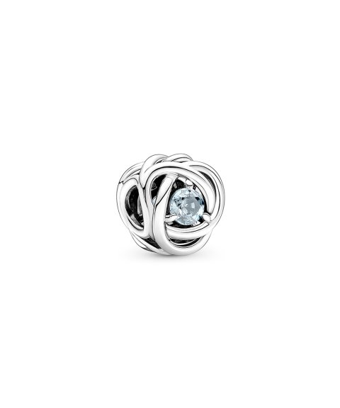 Pandora Birthstone March Eternity Circle Joia Conta Mulher 790065C09