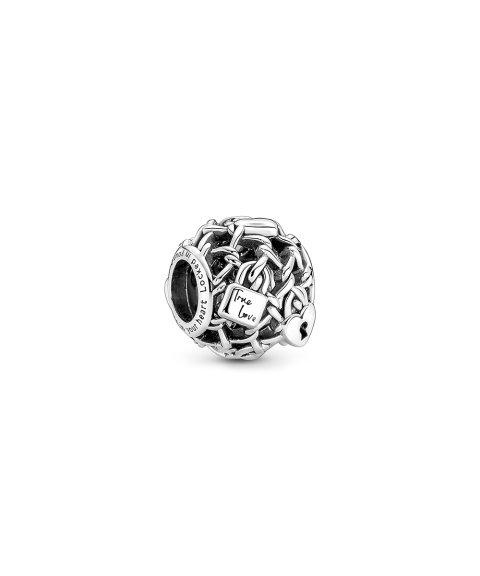 Pandora Openwork Chain Link Padlock Joia Conta Mulher 790071C00