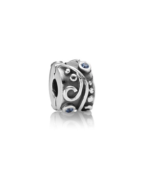 Pandora Swirl Clip Joia Conta Mulher 790380CZB Pandora Swirl Clip Joia Conta Mulher 790380CZB