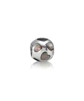 Pandora Heart Mother of Pearl Joia Conta Mulher 790398MPB