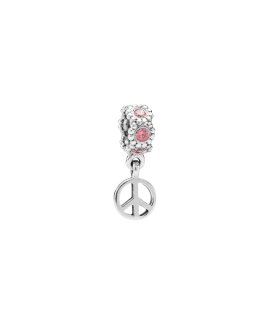 Pandora Peace Sign Pendant Joia Conta Pendente Pulseira Mulher 790516CZS