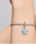 Pandora Blue Blossom Joia Conta Pendente Pulseira Mulher 790667C02