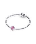 Pandora Pink Pansy Flower Joia Conta Clip Mulher 790772C01