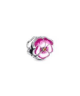 Pandora Pink Pansy Flower Joia Conta Mulher 790777C01