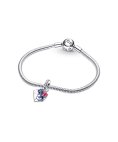 Pandora Pansy Flower Envelope Joia Conta Pendente Pulseira Mulher 790787C01