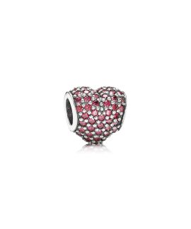 Pandora Pavé Heart Joia Conta Mulher 791052CZR