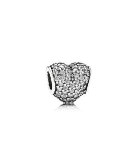 Pandora Pavé Heart Joia Conta Mulher 791052CZ