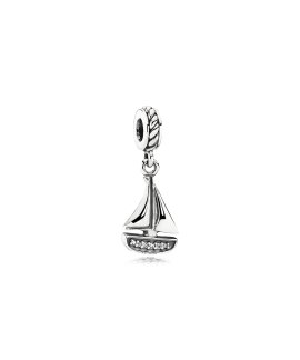 Pandora Sailboat Pendant Joia Conta Pendente Pulseira Mulher 791138CZ