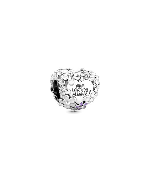 Pandora Mum Daisy Heart Joia Conta Mulher 791155C01