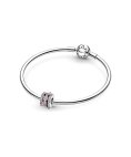 Pandora Sparkling Triple Halo Hearts Joia Conta Mulher 791161C01