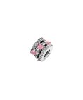 Pandora Sparkling Triple Halo Hearts Joia Conta Mulher 791161C01