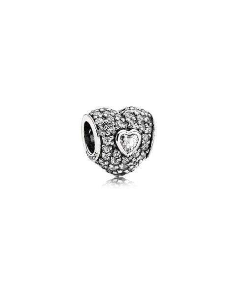 Pandora Pavé Triple Heart Joia Conta Mulher 791168CZ Pandora Pavé Triple Heart Joia Conta Mulher 791168CZ