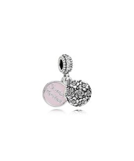 Pandora Sweet Mother pendant Joia Conta Pendente Pulseira Mulher 791285CZ