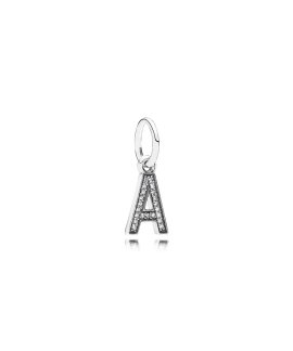 Pandora Letter A Pendant Joia Conta Pendente Pulseira Mulher 791313CZ