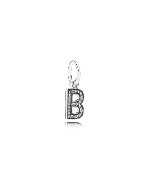 Pandora Letter B Pendant Joia Conta Pendente Pulseira Mulher 791314CZ Pandora Letter B Pendant Joia Conta Pendente Pulseira Mulher 791314CZ