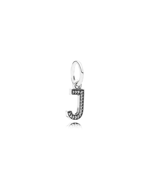 Pandora Letter J Pendant Joia Conta Pendente Pulseira Mulher 791322CZ