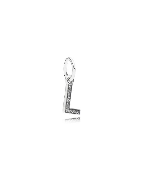 Pandora Letter L Pendant Joia Conta Pendente Pulseira Mulher 791324CZ