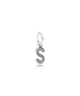 Pandora Letter S Pendant Joia Conta Pendente Pulseira Mulher 791331CZ