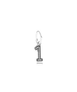 Pandora Number 1 Pendant Joia Conta Pendente Pulseira Mulher 791339CZ