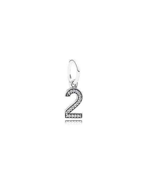 Pandora Number 2 Pendant Joia Conta Pendente Pulseira Mulher 791340CZ Pandora Number 2 Pendant Joia Conta Pendente Pulseira Mulher 791340CZ