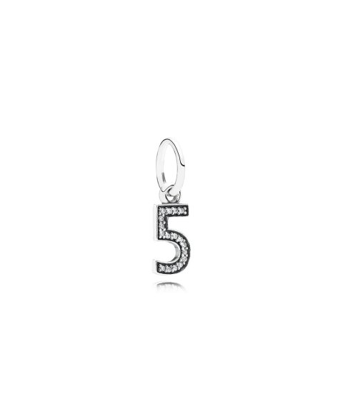 Pandora Number 5 Pendant Joia Conta Pendente Pulseira Mulher 791343CZ Pandora Number 5 Pendant Joia Conta Pendente Pulseira Mulher 791343CZ