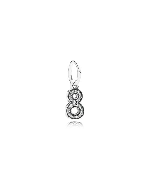Pandora Number 8 Pendant Joia Conta Pendente Pulseira Mulher 791346CZ Pandora Number 8 Pendant Joia Conta Pendente Pulseira Mulher 791346CZ