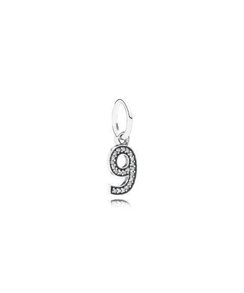 Pandora Number 9 Pendant Joia Conta Pendente Pulseira Mulher 791347CZ Pandora Number 9 Pendant Joia Conta Pendente Pulseira Mulher 791347CZ