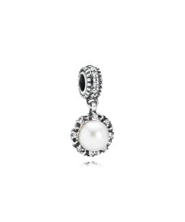 Pandora Sparkling Pearl Joia Conta Pendente Pulseira Mulher 791385P