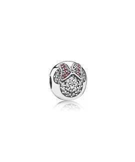 Pandora Disney Minnie Pavé Joia Conta Clip Mulher 791450CZ