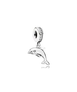 Pandora Playful Dolphin Joia Conta Pendente Pulseira Mulher 791541CZ