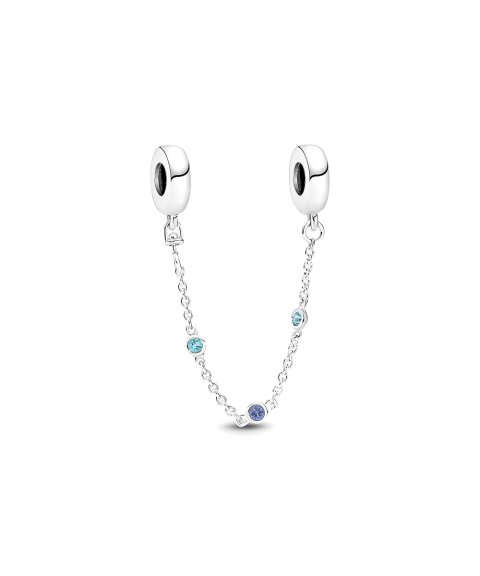 Pandora Triple Blue Stone Joia Conta Corrente de Segurança Mulher 791688C01-05 Pandora Triple Blue Stone Joia Conta Corrente de Segurança Mulher 791688C01-05
