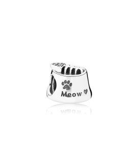 Pandora Cat bowl Joia Conta Mulher 791716CZ