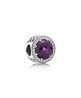 Pandora Radiant Hearts Royal Purple Joia Conta Mulher 791725NRP