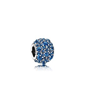 Pandora Vivid Blue Shimmering Droplets Joia Conta Mulher 791755NLB