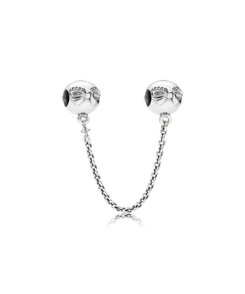 Pandora Dainty Bow Safety Chain Joia Conta Mulher 791780CZ-05 Pandora Dainty Bow Safety Chain Joia Conta Mulher 791780CZ-05