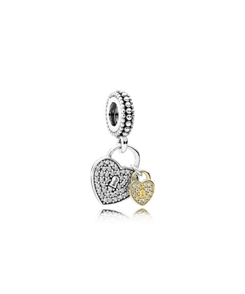 Pandora Love Locks Joia Conta Pendente Pulseira 791807CZ Pandora Love Locks Joia Conta Pendente Pulseira 791807CZ