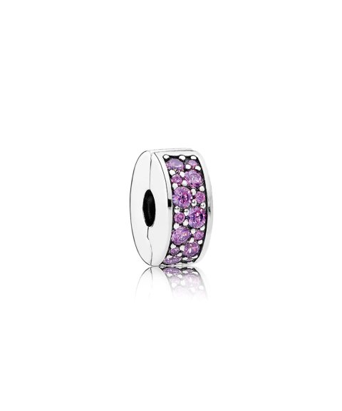 Pandora Fancy Purple Shining Elegance Joia Conta Clip Mulher 791817CFP