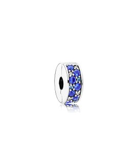Pandora Blue Mosaic Shining Elegance Joia Conta Clip Mulher 791817NSBMX